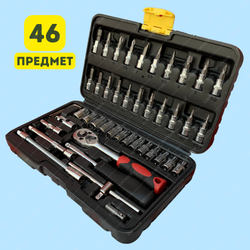 Набор инструментов HABCO 82 предмета в пластиковом кейсе, Набор ключей и головок, автомобильного инструмента