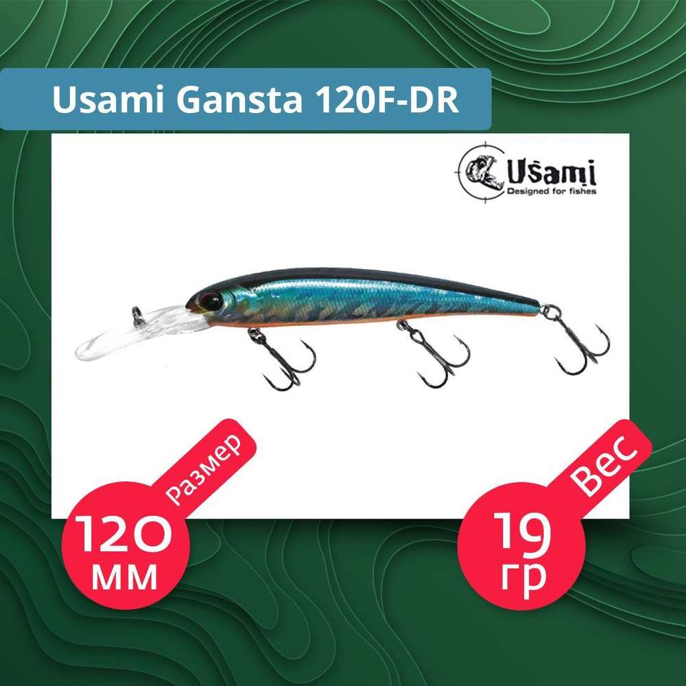 Воблер для рыбалки Usami Gansta