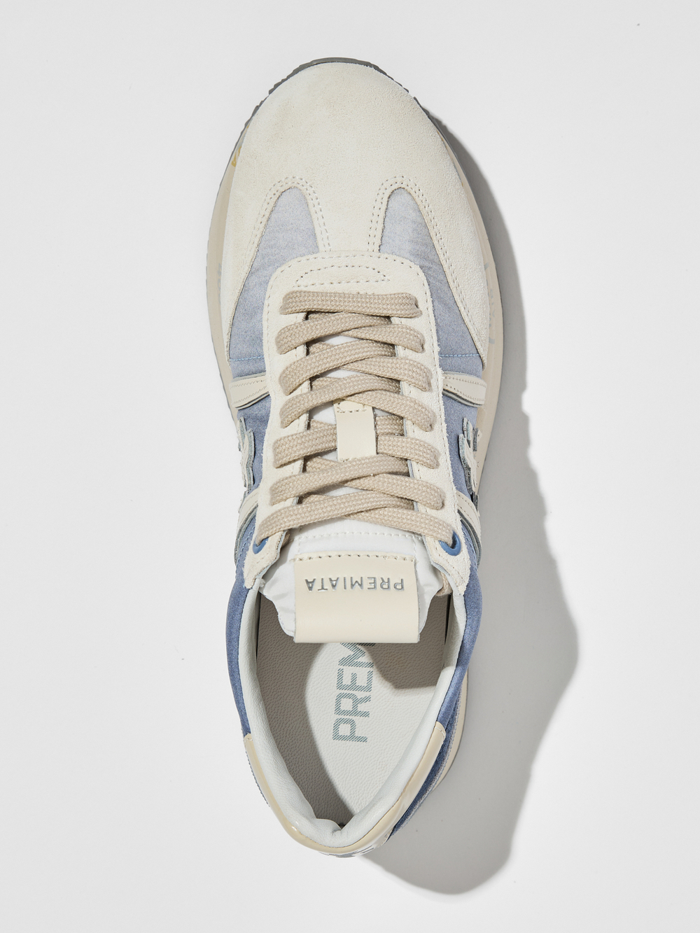 Комбинированные кроссовки Premiata Conny 6672 на шнуровке