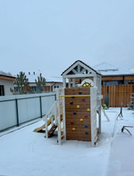 Детский домик с качелями "Прованс - спорт"