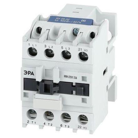 Контактор PRO KKM21-025-400-01-E КМИ-22511 25А 400В/АС3 1НЗ Эра Б0050438