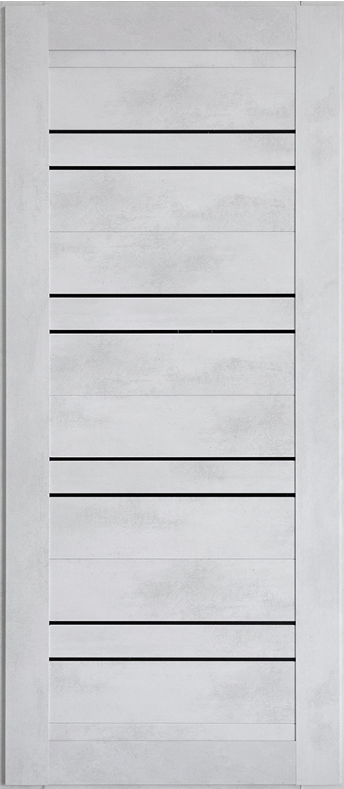 Панель ЦСБ-49 [стекло чёрн] цв. Бетон сер 16 мм