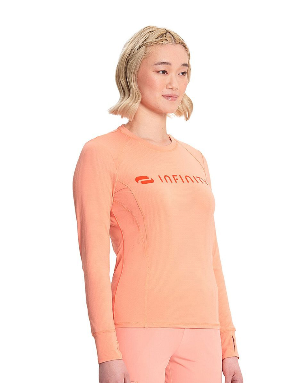 Футболка медицинская женская Cherokee IN641, коралловый, S