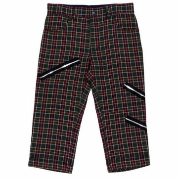 Бриджи с молниями зеленые