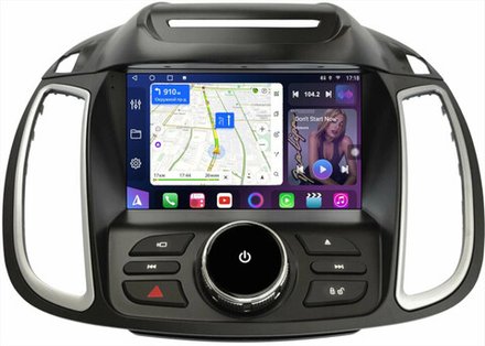 Магнитола для Ford Kuga 2 2012-2019 (без SYNC, рамка с кнопками тип 1) - FarCar XXL9-8029F1A монитор 9.5" 2K QLED на Android 14, TS20, 8+256Гб, CarPlay, 4G SIM-слот