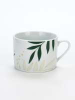 Чайная пара керамическая «Листья», 200 мл