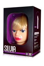 Мастурбатор в форме головы Silvia (Цвет: телесный)