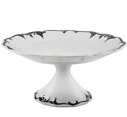 Lenardi 666-390 Блюдо 28см на ножке ARGENTO в под.уп.(х4)Фарфор