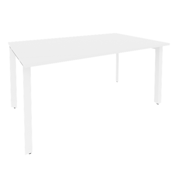 Onix Стол переговорный O.MP-PRG-1.4 Белый Бриллиант/Металл Белый 1580*980*750