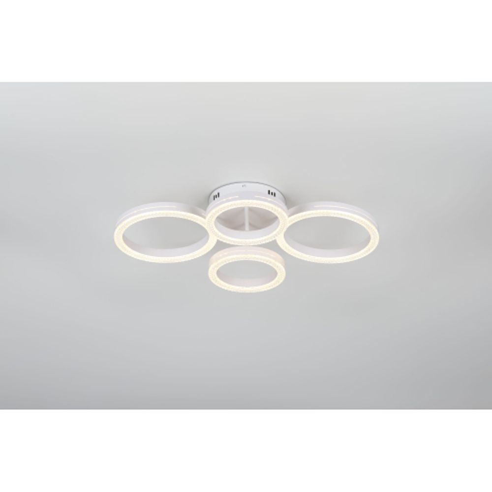 Светильник потолочный светодиодный Rivoli Juniper 6187-702 LED 75 Вт 3000-6000К белый с пультом | Rivoli