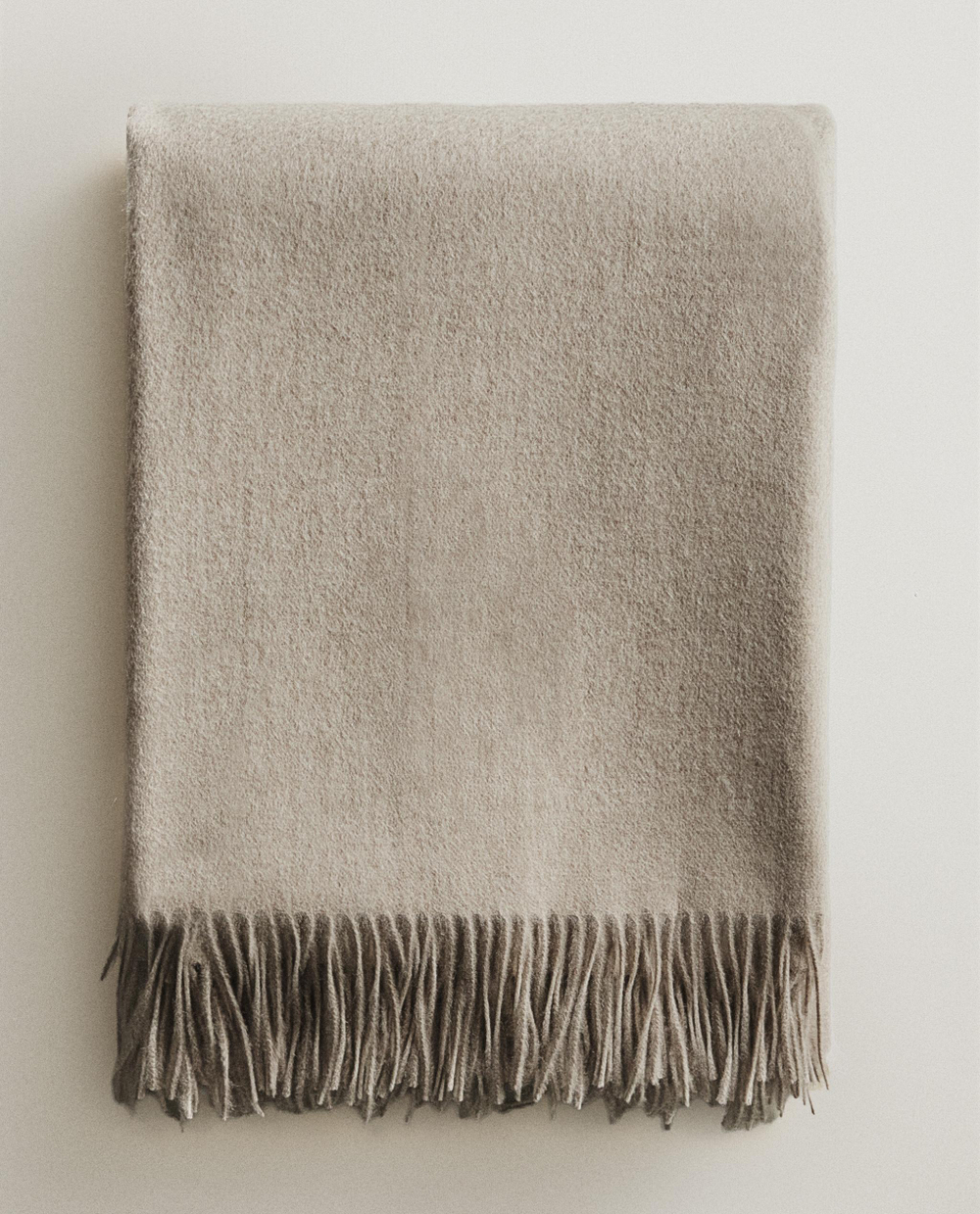 Zara Home плед из шерсти, серый
