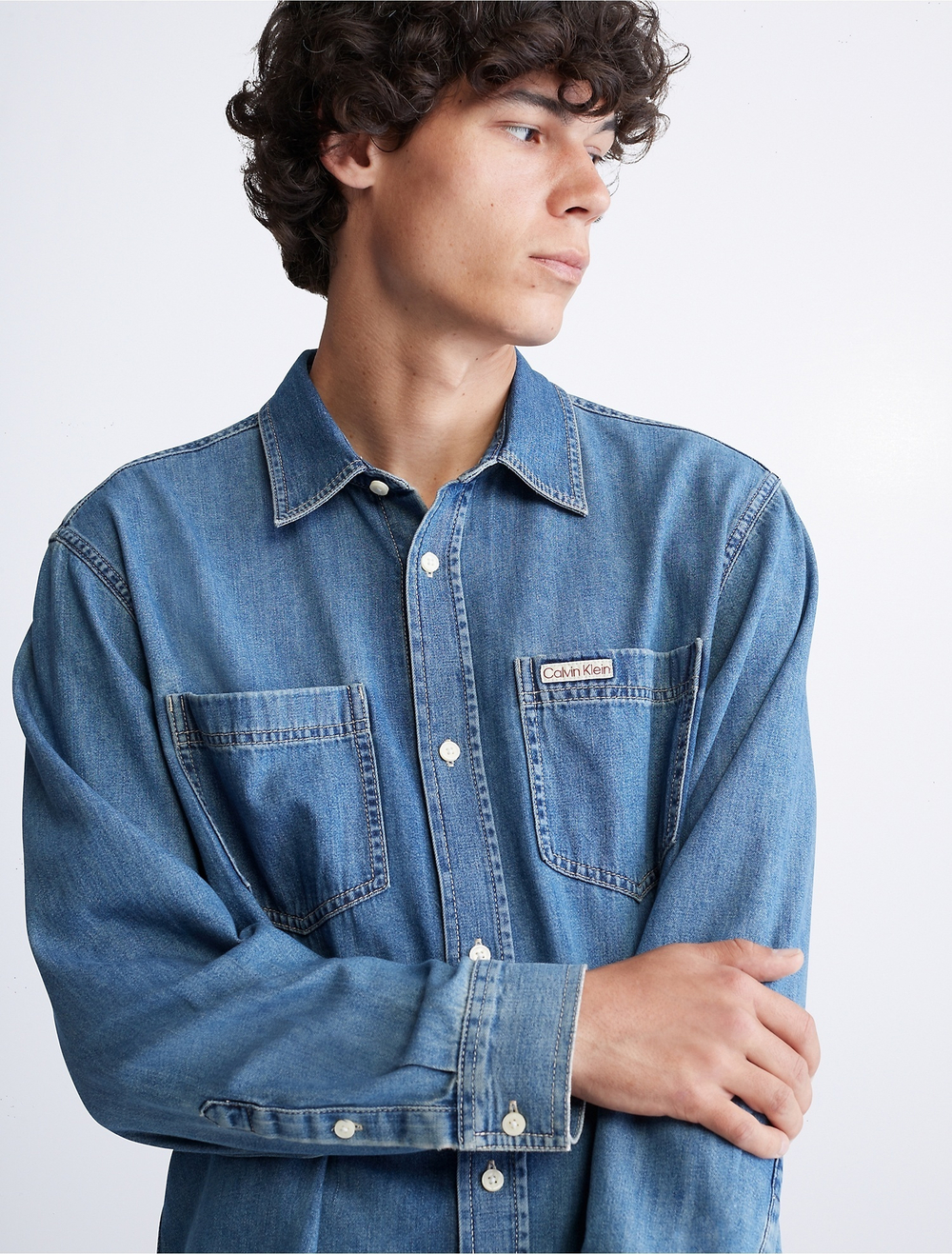 Джинсовая рубашка Calvin Klein Vintage Indigo