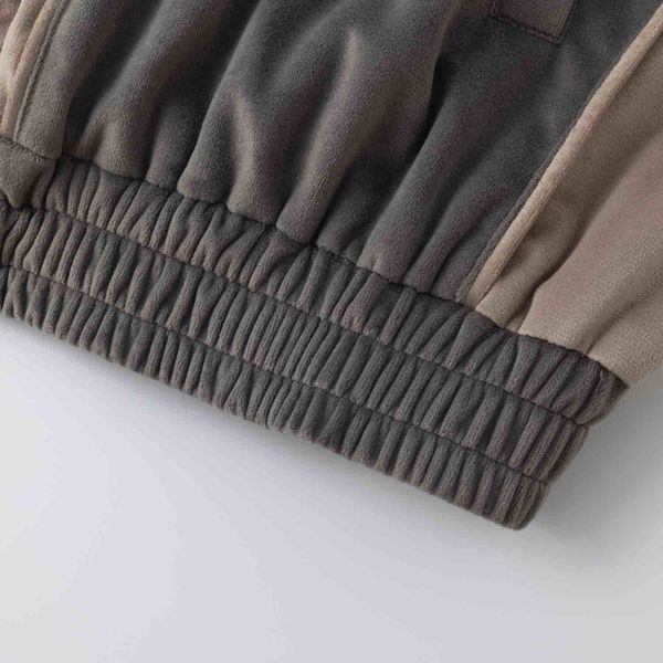 Олимпийка велюровая Puff серая - фото 8