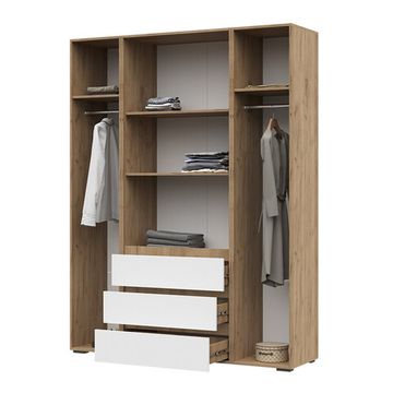 ХЕЛЕН ШК 05 Шкаф четырехстворчатый с ящикамиФасад БЕЛЫЙ/Корпус БЕЛЫЙ