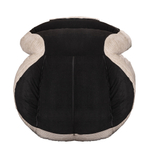 Кресло BLISS серый, экокожа, шенилл