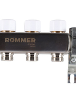 Коллекторная группа 4 выхода из нержавеющей стали с расходомерами ROMMER RMS-1200-000004