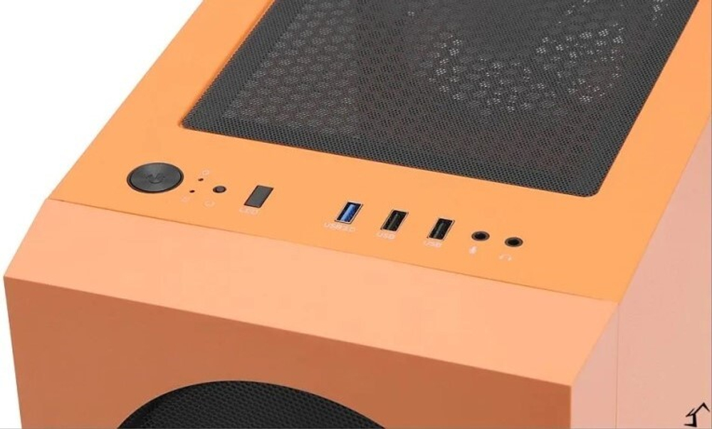 Корпус mATX WIZMAX EM1 Woofer Orange