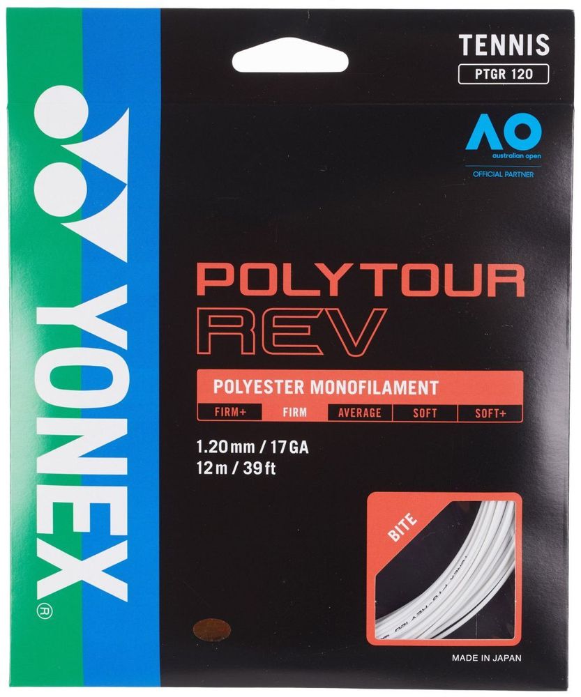 Теннисные струны Yonex Poly Tour Rev (12 m) - white