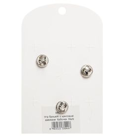 MR- 76 Н-р брошей с цанговым зажимом бабочка «Романтика» Mark Rita