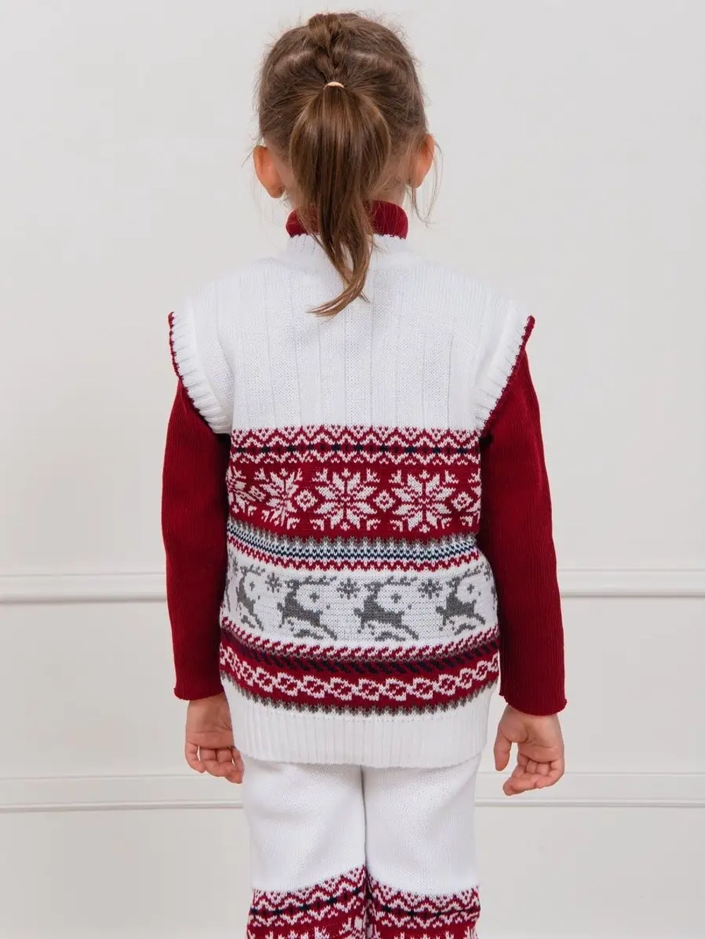 Жилет вязаный на молнии