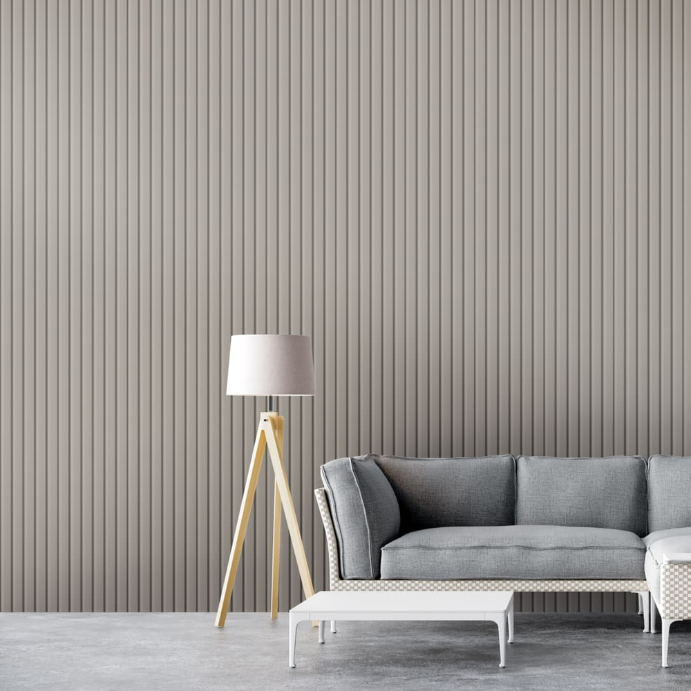 Панель Стеновая Реечная МДФ Stella Beats De Luxe Sandgrau 2700x119x16 (4шт.упак.)