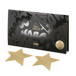 Украшение на грудь Bijoux Indiscrets Flash Star - PASTIES золотое