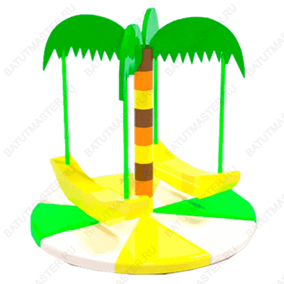 Электрическая карусель детская 4KIDS "Банановый ураган"