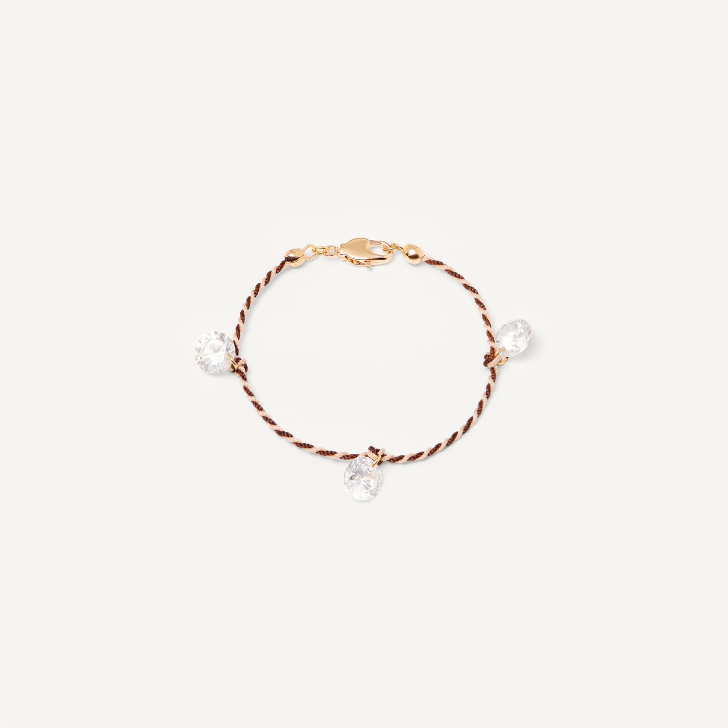 Браслет Your Color Knitted Bracelet - Big Crystal