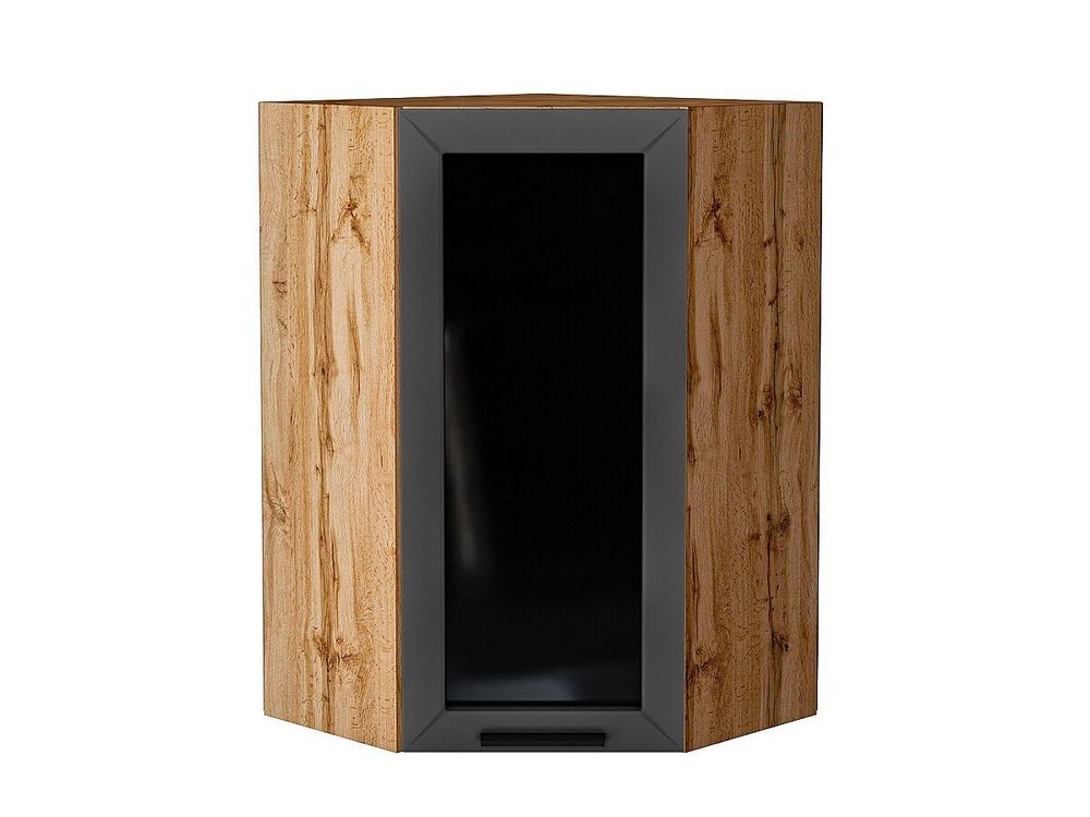 Шкаф верхний угловой остекленный Глетчер