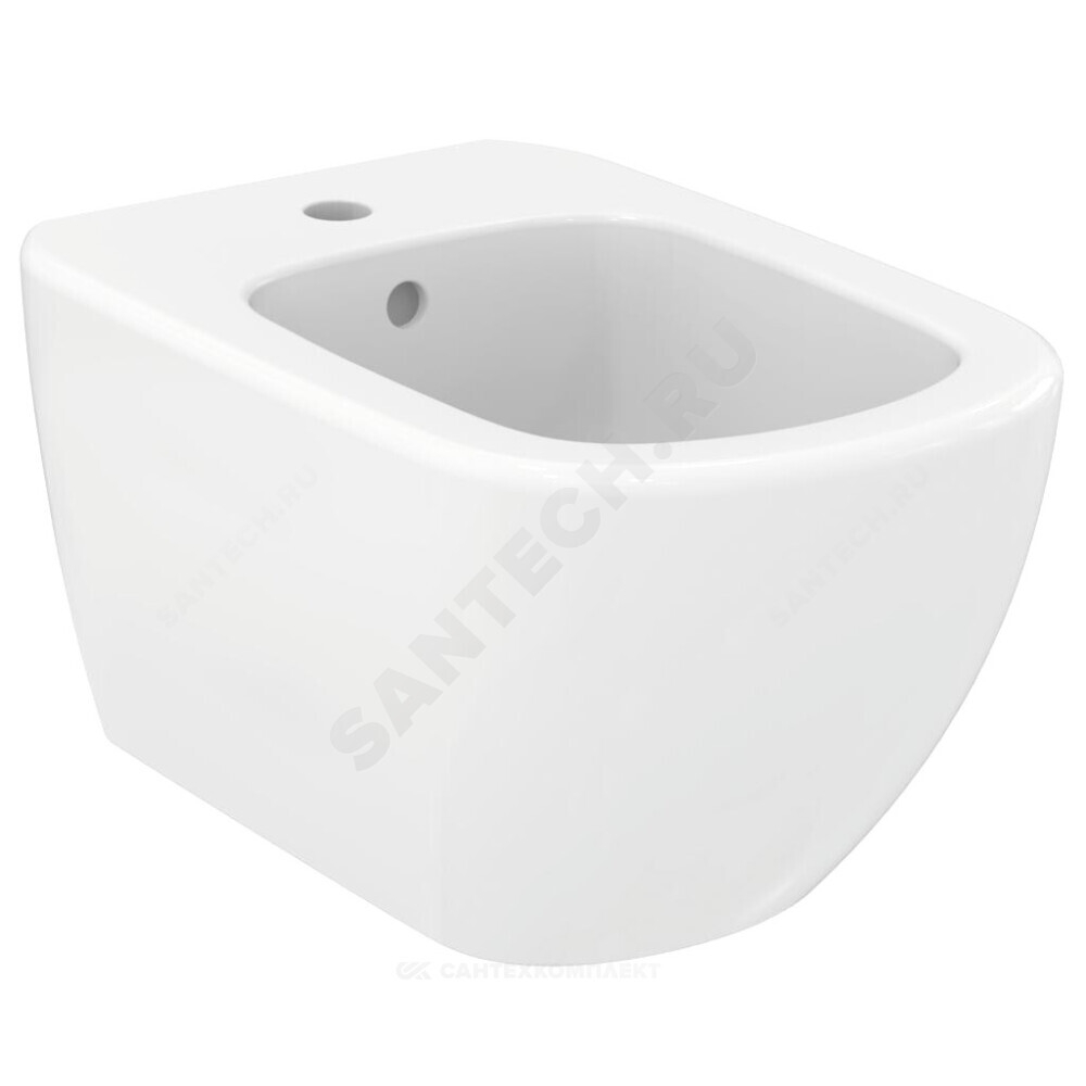 Биде подвесное TESI в комплекте крепления Ideal Standard T457001