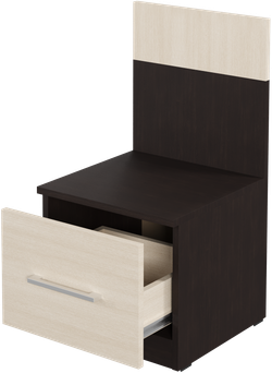 Прикроватная тумба DIWO Коломна венге, дуб молочный