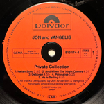 Jon And Vangelis - Private Collection (Германия 1983г.)