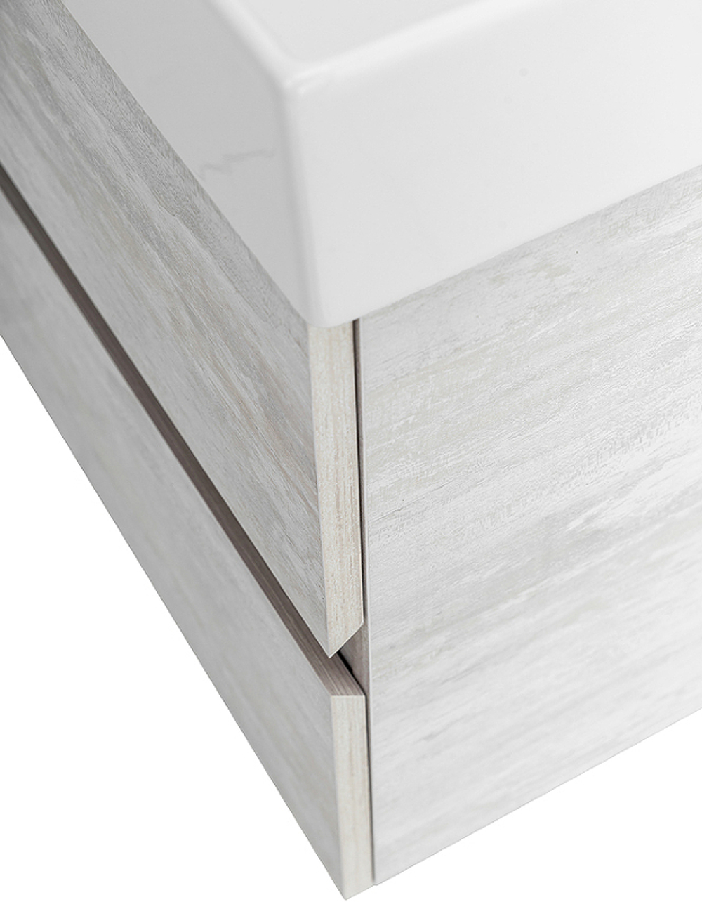 Тумба под раковину Cezares Molveno 46 80 MOLVENO 46-80-2C-SO-LB подвесная Legno Bianco