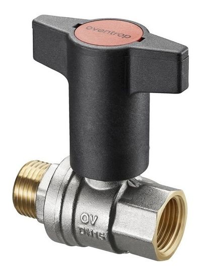 Кран шаровый Oventrop Optibal 1/2" НВ арт. 1077304 маховик пластмассовый