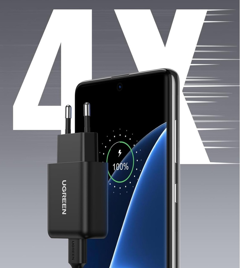 Зарядное устройство на 1xUSB, 18W, QC3.0, UGREEN 70273