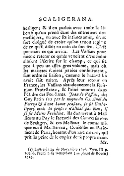 Scaligerana, Thuana, Perroniana, Pithoeana, et Colomesiana. Ou Remarques historiques, critiques, morales, & litteraires. Tome 2 | Jacques-Auguste de Thou
