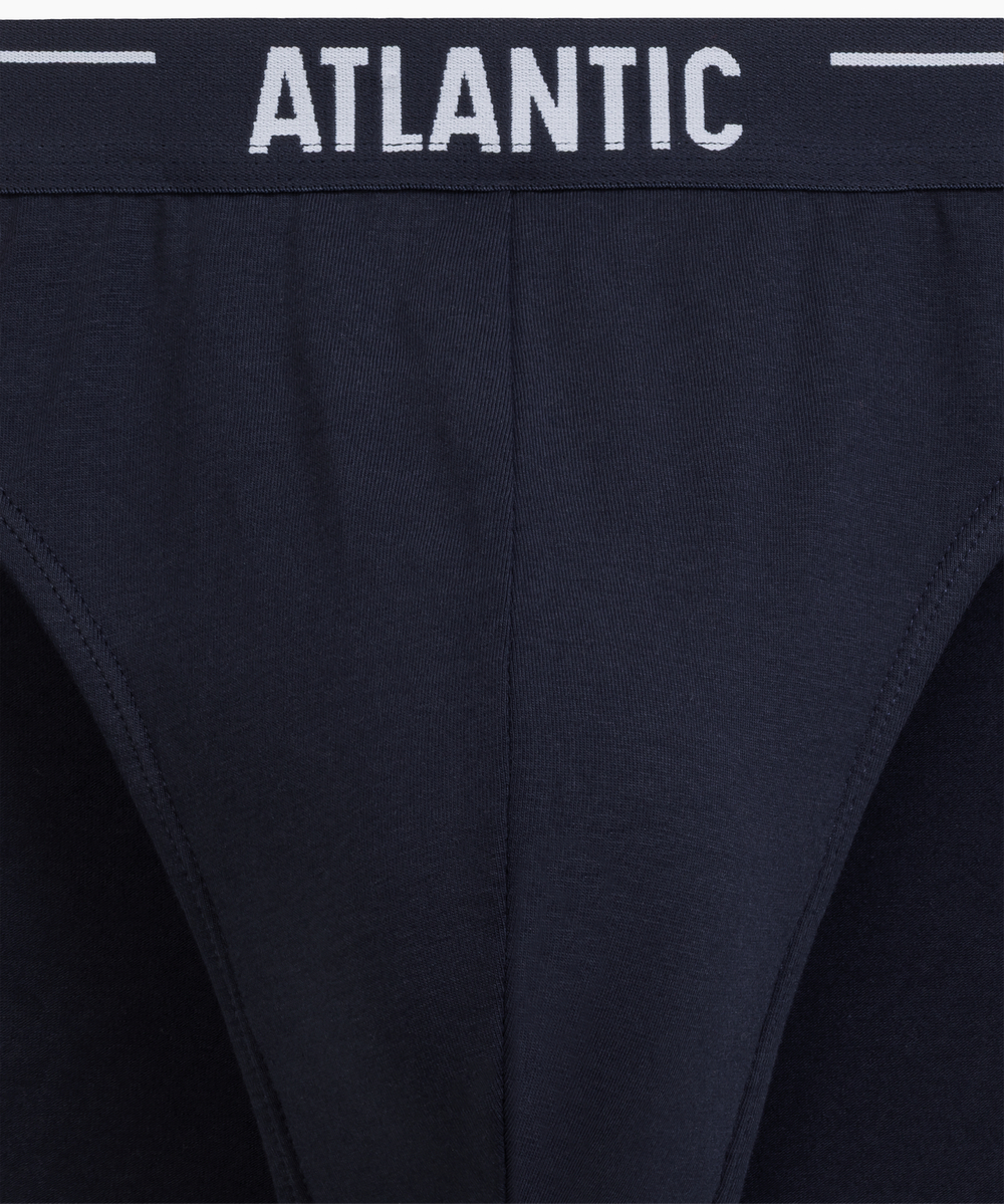 Мужские трусы слипы спорт Atlantic, набор 5 шт., хлопок, темно-синие, 5SMP-004