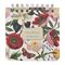 Bloknot \ Блокнот \ Notebook "Pocket Journal" 90 × 90 мм, 60 л, на гребне "Флора. Пионы"