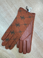 Перчатки.Женские.Кожаные.Люкс качества. Подклад: плюш-флис. 5 шт в упаковке.