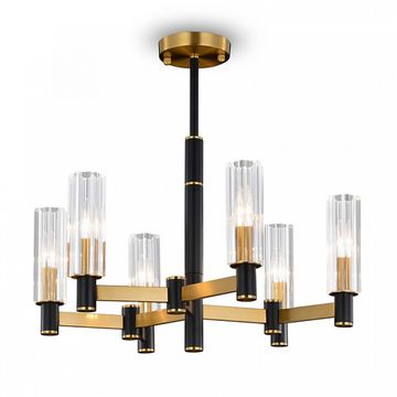 Люстра потолочная FR5167PL-06BS латунь Ambra Freya