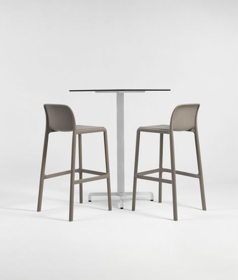 Стул пластиковый барный Faro тортора Италия