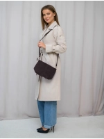 Сумка через плечо маленькая натуральная замша