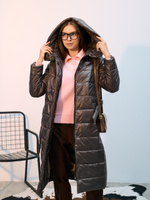 Пальто  демисезонное "Анель" коричневый