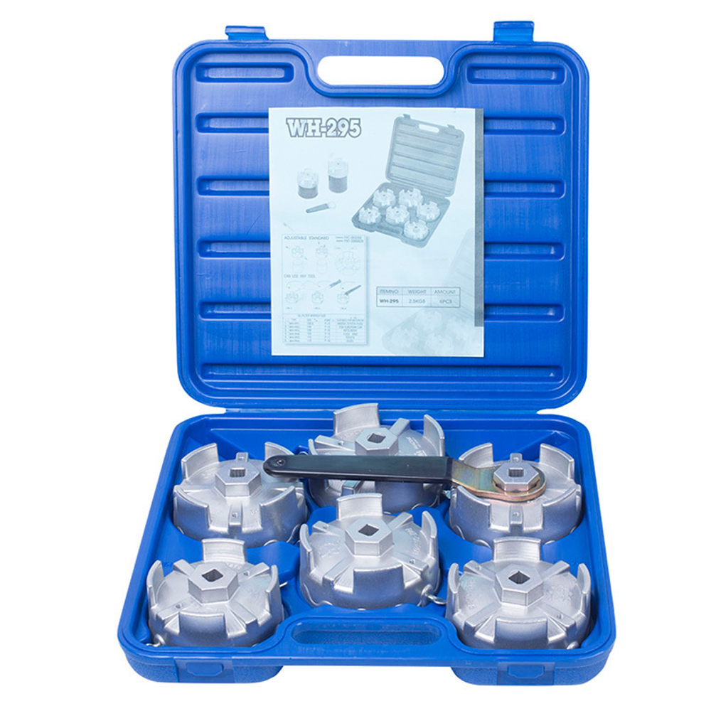 МАСТАК (103-40007C) Набор съемников масляных фильтров, 7 предметов