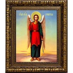 Ангел Хранитель в полный рост. Икона на холсте.