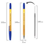 Ручка шариковая BRAUBERG "M-500 ORANGE TONE", СИНЯЯ, корпус тонированный оранжевый, узел 0,7 мм, линия письма 0,35 мм, 143451