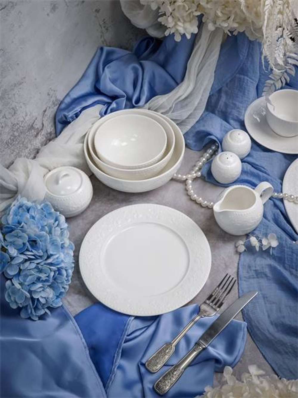 Тарелка мелкая d 26 см h 2,4 см, фарфор, Primavera