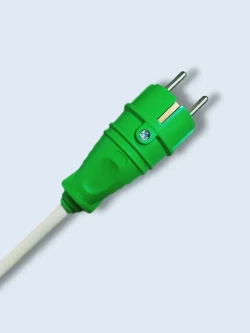 Удлинитель IP54 двухместный PVC 2х2,5 10 метров, зеленый