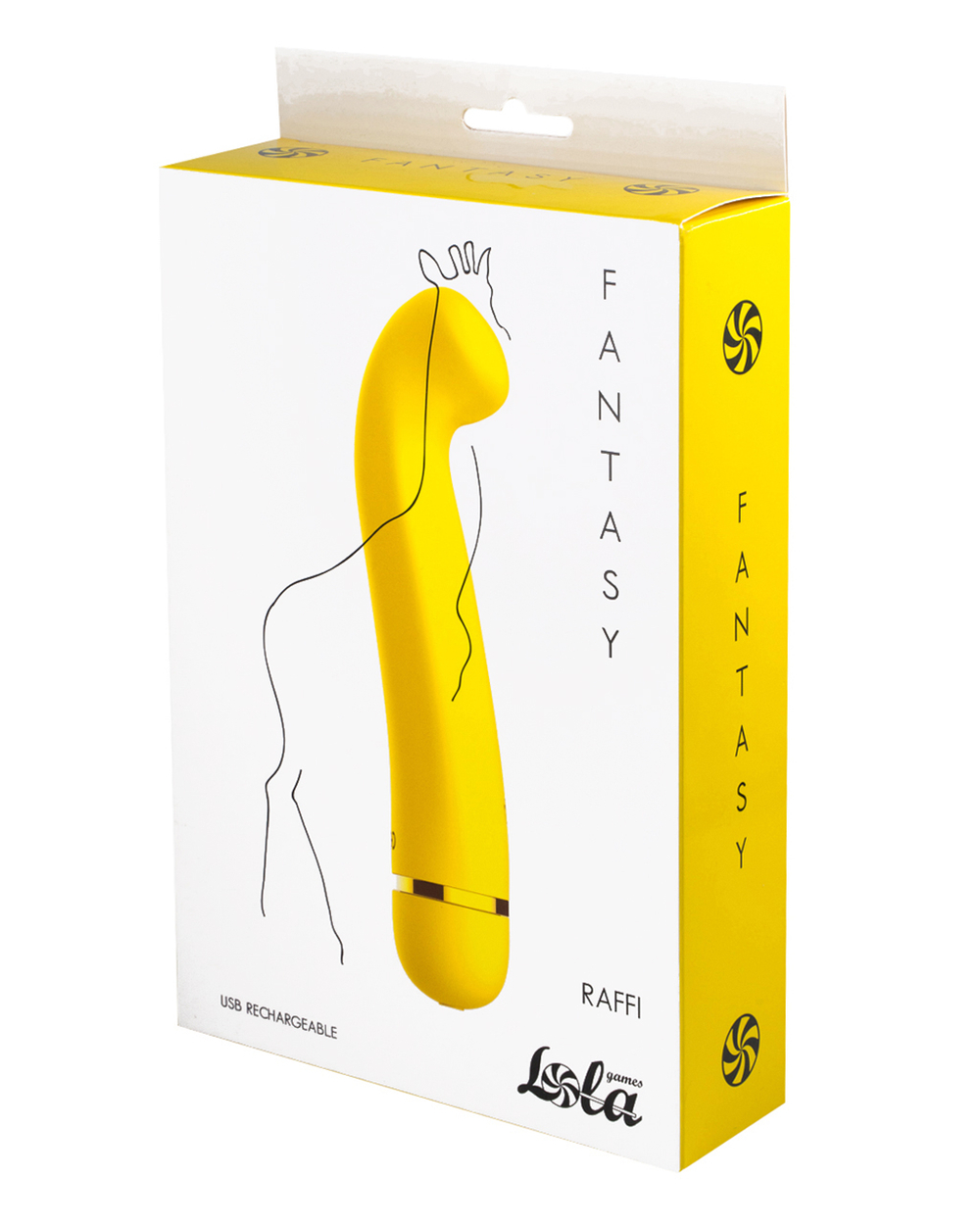 Перезаряжаемый вибратор Fantasy Raffi Yellow 7910-01lola