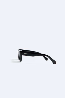 ZARA СОЛНЦЕЗАЩИТНЫЕ ОЧКИ В ПРЯМОУГОЛЬНОЙ ОПРАВЕ, ЧЕРНЫЙ